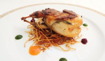 Перепелка с овощами